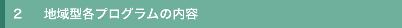 2-2地域型各プログラムの内容